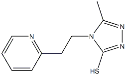 5-methyl-4-[2-(pyridin-2-yl)ethyl]-4H-1,2,4-triazole-3-thiol Struktur