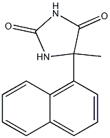 5-methyl-5-(naphthalen-1-yl)imidazolidine-2,4-dione Struktur