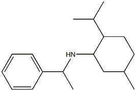 5-methyl-N-(1-phenylethyl)-2-(propan-2-yl)cyclohexan-1-amine Struktur