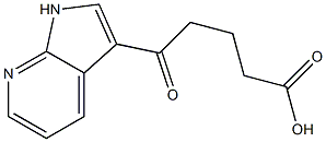 5-oxo-5-{1H-pyrrolo[2,3-b]pyridin-3-yl}pentanoic acid Struktur