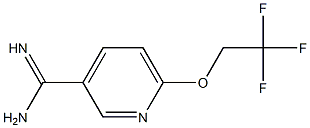 6-(2,2,2-trifluoroethoxy)pyridine-3-carboximidamide Struktur