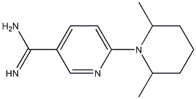 6-(2,6-dimethylpiperidin-1-yl)pyridine-3-carboximidamide Struktur