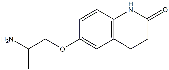 6-(2-aminopropoxy)-3,4-dihydroquinolin-2(1H)-one Struktur