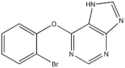 6-(2-bromophenoxy)-7H-purine Struktur