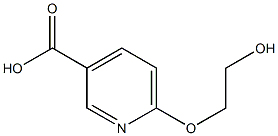 6-(2-hydroxyethoxy)pyridine-3-carboxylic acid Struktur