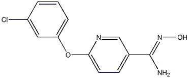 6-(3-chlorophenoxy)-N'-hydroxypyridine-3-carboximidamide Struktur