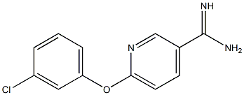 6-(3-chlorophenoxy)pyridine-3-carboximidamide Struktur