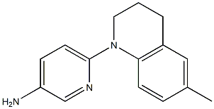 6-(6-methyl-1,2,3,4-tetrahydroquinolin-1-yl)pyridin-3-amine Struktur