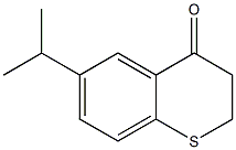 6-(propan-2-yl)-3,4-dihydro-2H-1-benzothiopyran-4-one Struktur