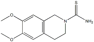 6,7-dimethoxy-1,2,3,4-tetrahydroisoquinoline-2-carbothioamide Struktur