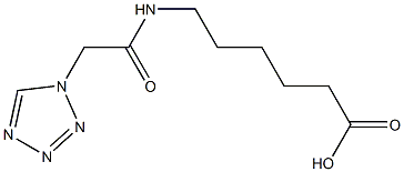 6-[(1H-tetrazol-1-ylacetyl)amino]hexanoic acid Struktur