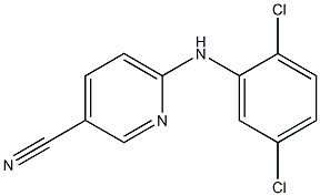 6-[(2,5-dichlorophenyl)amino]pyridine-3-carbonitrile Struktur