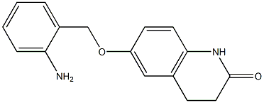 6-[(2-aminophenyl)methoxy]-1,2,3,4-tetrahydroquinolin-2-one Struktur