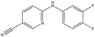 6-[(3,4-difluorophenyl)amino]nicotinonitrile Struktur