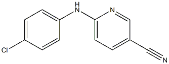 6-[(4-chlorophenyl)amino]pyridine-3-carbonitrile Struktur