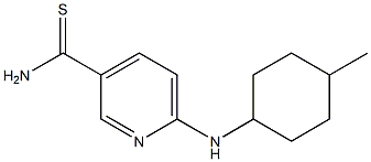 6-[(4-methylcyclohexyl)amino]pyridine-3-carbothioamide Struktur