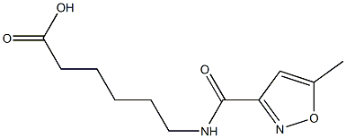 6-[(5-methyl-1,2-oxazol-3-yl)formamido]hexanoic acid Struktur