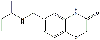 6-[1-(butan-2-ylamino)ethyl]-3,4-dihydro-2H-1,4-benzoxazin-3-one Struktur