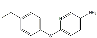 6-{[4-(propan-2-yl)phenyl]sulfanyl}pyridin-3-amine Struktur