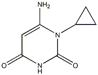 6-amino-1-cyclopropyl-1,2,3,4-tetrahydropyrimidine-2,4-dione Struktur