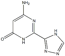 6-amino-2-(4H-1,2,4-triazol-3-yl)-3,4-dihydropyrimidin-4-one Struktur