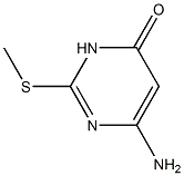 6-amino-2-(methylthio)pyrimidin-4(3H)-one Struktur