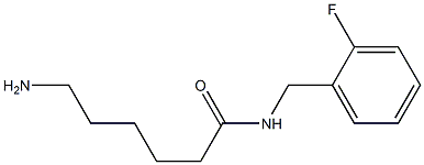 6-amino-N-(2-fluorobenzyl)hexanamide Struktur