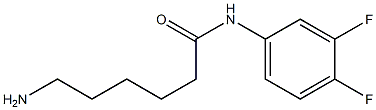 6-amino-N-(3,4-difluorophenyl)hexanamide Struktur