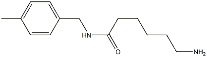 6-amino-N-(4-methylbenzyl)hexanamide Struktur