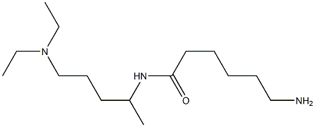 6-amino-N-[4-(diethylamino)-1-methylbutyl]hexanamide Struktur