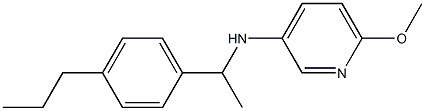 6-methoxy-N-[1-(4-propylphenyl)ethyl]pyridin-3-amine Struktur