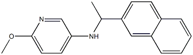 6-methoxy-N-[1-(naphthalen-2-yl)ethyl]pyridin-3-amine Struktur