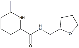 6-methyl-N-(tetrahydrofuran-2-ylmethyl)piperidine-2-carboxamide Struktur