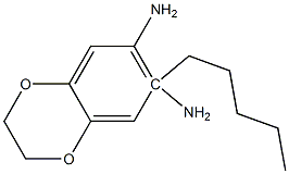 6-N-pentyl-2,3-dihydro-1,4-benzodioxine-6,7-diamine Struktur