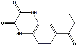 6-propanoyl-1,2,3,4-tetrahydroquinoxaline-2,3-dione Struktur