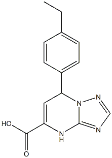 7-(4-ethylphenyl)-4H,7H-[1,2,4]triazolo[1,5-a]pyrimidine-5-carboxylic acid Struktur