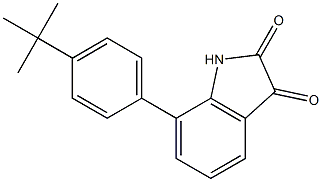 7-(4-tert-butylphenyl)-1H-indole-2,3-dione Struktur