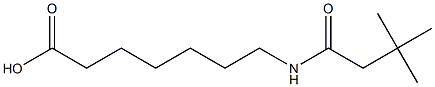 7-[(3,3-dimethylbutanoyl)amino]heptanoic acid Struktur