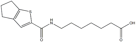 7-[(5,6-dihydro-4H-cyclopenta[b]thien-2-ylcarbonyl)amino]heptanoic acid Struktur