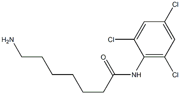 7-amino-N-(2,4,6-trichlorophenyl)heptanamide Struktur