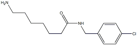 7-amino-N-[(4-chlorophenyl)methyl]heptanamide Struktur