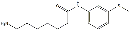 7-amino-N-[3-(methylthio)phenyl]heptanamide Struktur