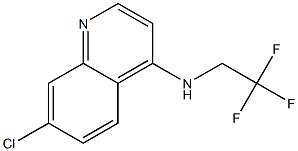 7-chloro-N-(2,2,2-trifluoroethyl)quinolin-4-amine Struktur