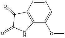 7-methoxy-2,3-dihydro-1H-indole-2,3-dione Struktur