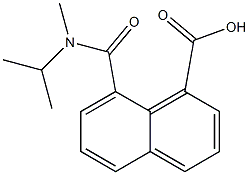 8-{[isopropyl(methyl)amino]carbonyl}-1-naphthoic acid Struktur