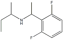 butan-2-yl[1-(2,6-difluorophenyl)ethyl]amine Struktur