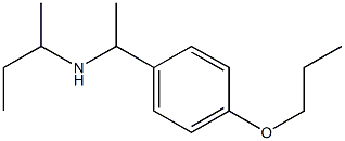 butan-2-yl[1-(4-propoxyphenyl)ethyl]amine Struktur