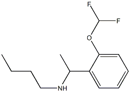 butyl({1-[2-(difluoromethoxy)phenyl]ethyl})amine Struktur