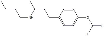 butyl({4-[4-(difluoromethoxy)phenyl]butan-2-yl})amine Struktur