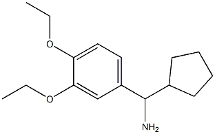 cyclopentyl(3,4-diethoxyphenyl)methanamine Struktur